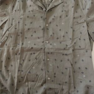 Club Monaco Khaki Patterned Shirt